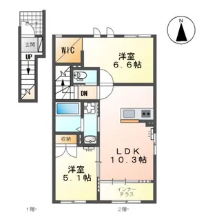 エスペランサ【2階】の間取り
