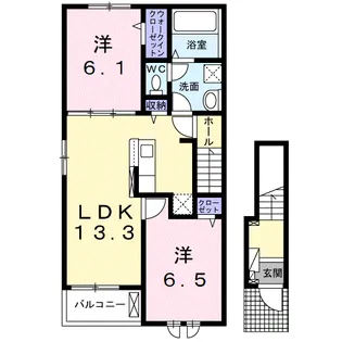 アルカンシェルその【2階】の間取り