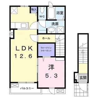 リュニック 唯 Ⅱ【2階】の間取り