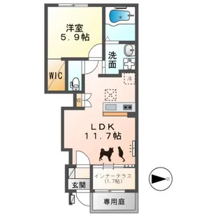 ゼファー【1階】の間取り