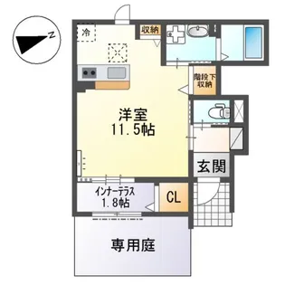 ウィステリアハイツⅠ【1階】の間取り