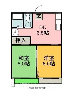 コーポオリオン【1階】の間取り