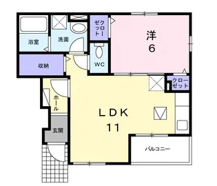 ベル アンジュ SN【1階】の間取り