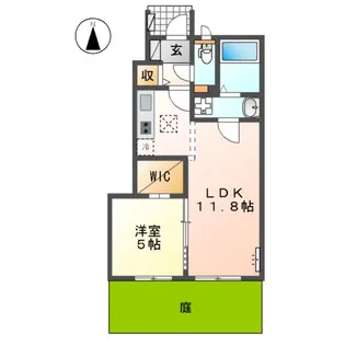 バンクシアローズ【1階】の間取り