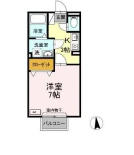 プリシェール壱番館【2階】の間取り