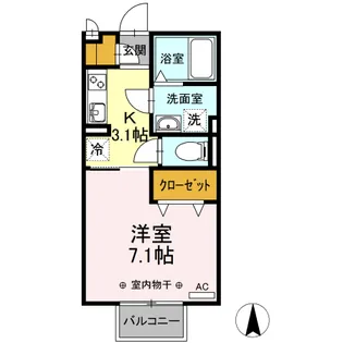 ローザ フェリーチェ【2階】の間取り