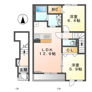 サンヒルズ【2階】の間取り