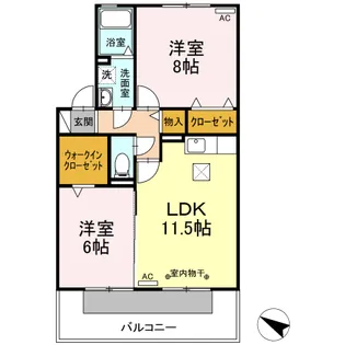 メゾン・エム【1階】の間取り