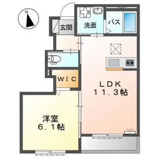 オーシャンアイランドⅡ【1階】の間取り
