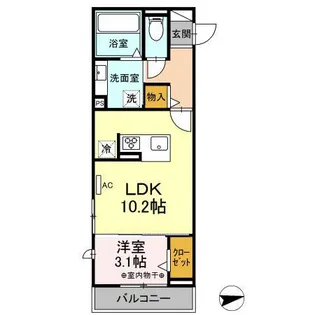 プルメリア【2階】の間取り