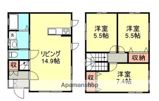 愛知県小牧市中央5丁目【一戸建】の間取り