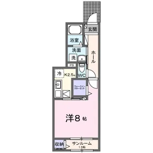 ベルメゾン江南【1階】の間取り