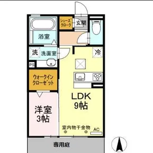 カーサ・ナターレII【1階】の間取り