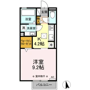 エイムIII【1階】の間取り