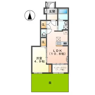 NーSTAGE西春【102号室】の間取り