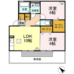 クレッシェンド【1階】の間取り