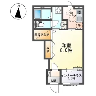 大口町 賃貸アパート【102号室】の間取り