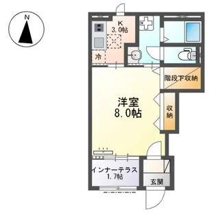 大口町 賃貸アパート【103号室】の間取り