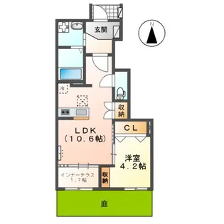 コンフォール青山【1階】の間取り