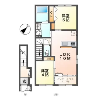 仮)豊山町豊場新栄アパート【2階】の間取り