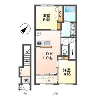 ノイアー・ルウムⅠ【2階】の間取り
