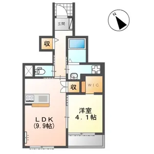 レジデンス麦(RESIDENCE麦)【1階】の間取り