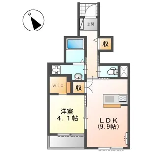 レジデンス麦(RESIDENCE麦)【1階】の間取り