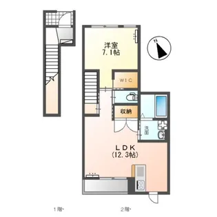 レジデンス麦(RESIDENCE麦)【2階】の間取り