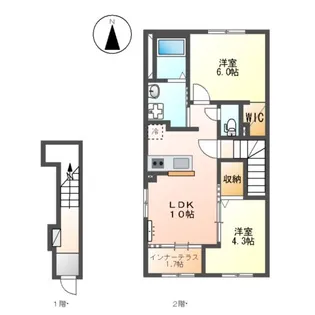 シェトワ【2階】の間取り