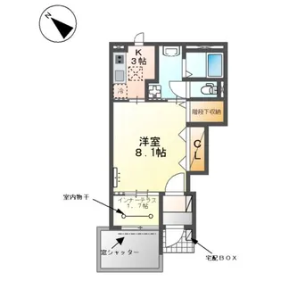 プライム17【1階】の間取り