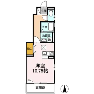 ヴォーン【101号室】の間取り