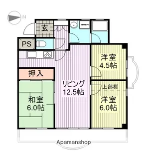 イトーピア大曽根マンション【5階】の間取り