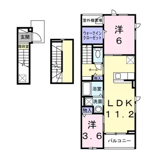 サン・シーロ Ⅱ【3階】の間取り