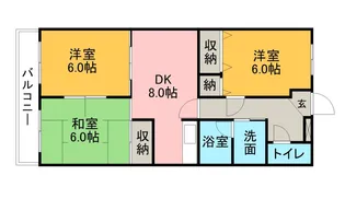 あすなろ【303号室】の間取り
