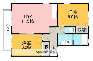 ルーチェ・Ⅰ【1階】の間取り