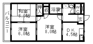 ニューレジデンスジュン【00402号室】の間取り