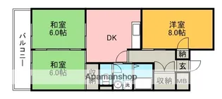 サンメゾン小牧【5階】の間取り