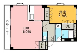 メイプルガーデン田県【2階】の間取り