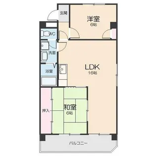 ファミール牧の里【401号室】の間取り