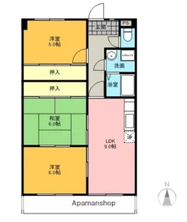 ファミール鈴木【2階】の間取り