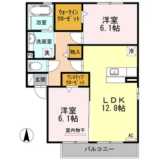 ビューコート【2階】の間取り