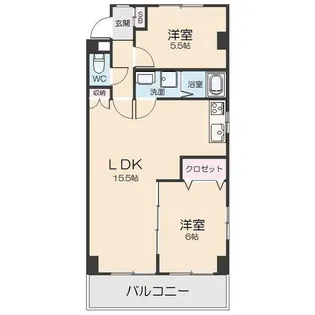 サンハイツ松井【201号室】の間取り