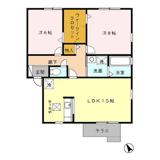 パークハウス平針【1階】の間取り