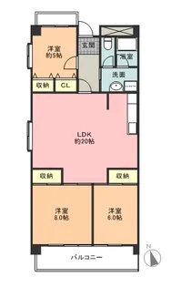 THE COMFORT【2階】の間取り