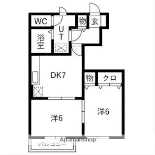 フリージアガーデン【1階】の間取り