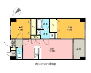 Tiffany【5階】の間取り