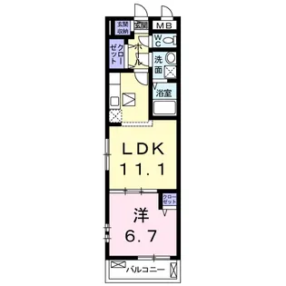 サングレイス野並【1階】の間取り