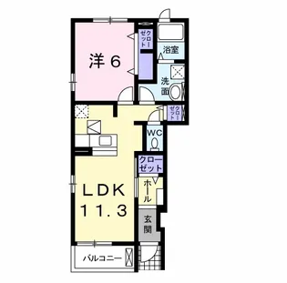 フォルテシモ F【1階】の間取り