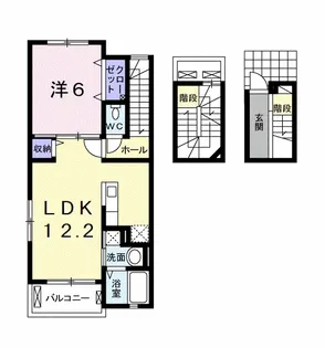 サンリット ガーデン Ⅱ【3階】の間取り