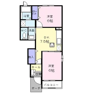 フルーツパークK【1階】の間取り